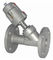 Flange Stainless Steel Y Type Pneumatic Angle Seat Valve